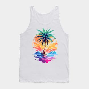 Color Splash Tropical Escape! Tank Top